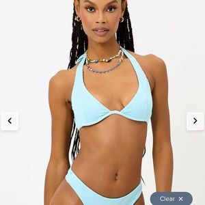 stardust plisse bikini top frankie’s bikinis!!